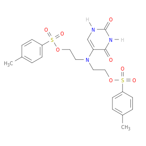 2,4(1H,3H)-Pyrimidinedione, 5-[bis[2-[[(4-methylphenyl)sulfonyl]oxy]ethyl]amino]-