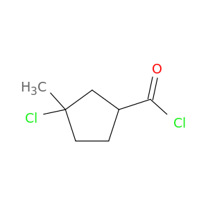 Cyclopentanecarbonylchloride, 3-chloro-3-methyl-