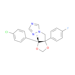 1H-1,2,4-Triazole,1-[[(4R,5S)-4-(4-chlorophenyl)-5-(4-fluorophenyl)-1,3-dioxolan-4-yl]methyl]-,rel-