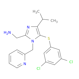 1-{5-[(3,5-dichlorophenyl)sulfanyl]-4-(1-methylethyl)-1-(pyridin-2-ylmethyl)-1h-imidazol-2-yl}methanamine