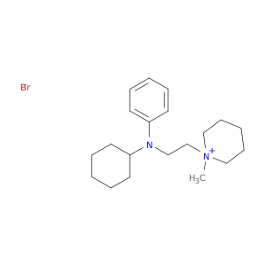 1-(2-(N-CYCLOHEXYL(PHENYLAMINO))ETHYL)-1-METHYLPIPERIDINIUM BROMIDE