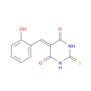 4,6(1H,5H)-Pyrimidinedione, dihydro-5-[(2-hydroxyphenyl)methylene]-2-thioxo-