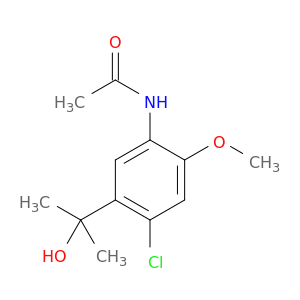 N-[4-chloro-5-(1-hydroxy-1-methylethyl)-2-methoxyphenyl]acetamide