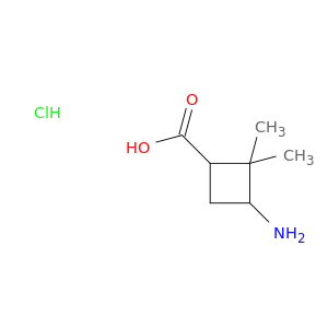 Cyclobutanecarboxylic acid, 3-amino-2,2-dimethyl-, hydrochloride