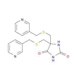 2,4-Imidazolidinedione,5,5-bis[[(3-pyridinylmethyl)thio]methyl]-
