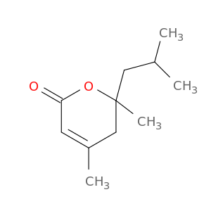 2H-Pyran-2-one, 5,6-dihydro-4,6-dimethyl-6-(2-methylpropyl)-