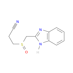 Propanenitrile, 3-[(1H-benzimidazol-2-ylmethyl)sulfinyl]-