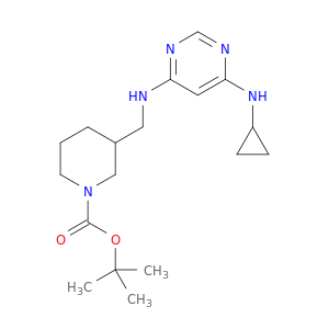 3-(((6-(环丙基氨基)嘧啶-4-基)氨基)甲基)哌啶-1-甲酸叔丁酯