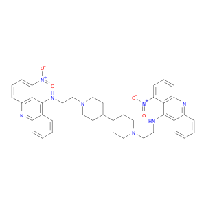 [4,4'-Bipiperidine]-1,1'-diethanamine,N,N'-bis(1-nitro-9-acridinyl)- (9CI)