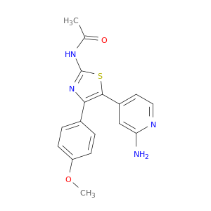 N-[5-(2-AMINO-4-PYRIDYL)-4-(4-METHOXYPHENYL)-1,3-THIAZOL-2-YL]ACETAMIDE