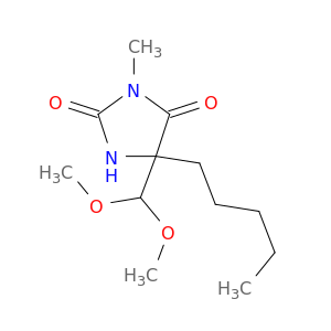 5-(dimethoxymethyl)-3-methyl-5-pentylimidazolidine-2,4-dione