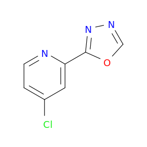 4-chloro-2-(1,3,4-oxadiazol-2-yl)pyridine