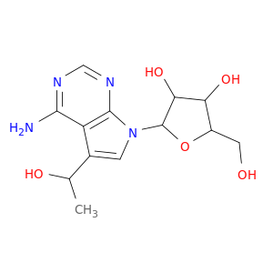 2-[4-AMINO-5-(1-HYDROXY-ETHYL)-PYRROLO[2,3-D]PYRIMIDIN-7-YL]-5-HYDROXYMETHYL-TETRAHYDRO-FURAN-3,4-DIOL