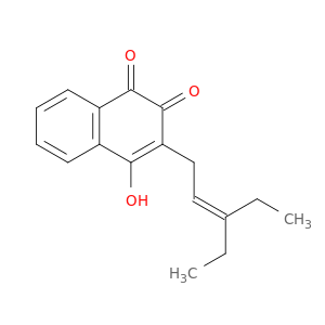 3-(3-ethylpent-2-en-1-yl)-4-hydroxynaphthalene-1,2-dione