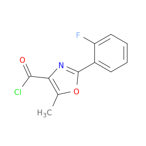 4-Oxazolecarbonyl chloride, 2-(2-fluorophenyl)-5-methyl-