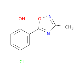 4-chloro-2-(3-methyl-1,2,4-oxadiazol-5-yl)phenol
