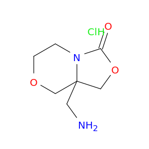 8A-(aminomethyl)-hexahydro-[1,3]oxazolo[4,3-c]morpholin-3-one hydrochloride
