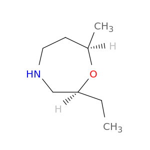 1,4-Oxazepine, 2-ethylhexahydro-7-methyl-, cis-