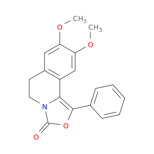 3H-Oxazolo[4,3-a]isoquinolin-3-one,5,6-dihydro-8,9-dimethoxy-1-phenyl-