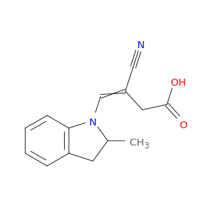 3-Butenoic acid, 3-cyano-4-(2,3-dihydro-2-methyl-1H-indol-1-yl)-