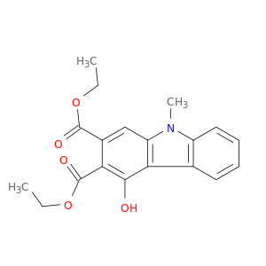 9H-Carbazole-2,3-dicarboxylic acid, 4-hydroxy-9-methyl-, diethyl ester
