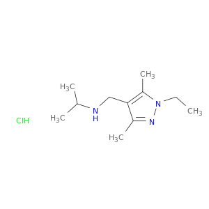 1H-吡唑-4-甲烷胺,1-乙基-3,5-二甲基-N-(1-甲基乙基)-,盐酸盐(1：1)