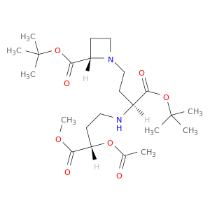 (2S,3S,3''S)-N-[3-(3-acetoxy-3-methoxycarbonylpropanamino)-3-tert-butoxycarbonylpropanyl]azetidine-2-carboxylic Acid tert-Butyl Ester