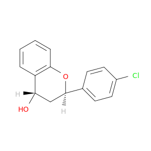 2H-1-Benzopyran-4-ol, 2-(4-chlorophenyl)-3,4-dihydro-, trans-