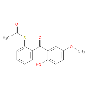 Ethanethioic acid, S-[2-(2-hydroxy-5-methoxybenzoyl)phenyl] ester