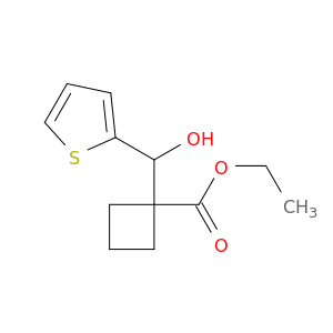 Cyclobutanecarboxylic acid, 1-(hydroxy-2-thienylmethyl)-, ethyl ester