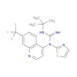 N-(1,1-DIMETHYLETHYL)-N'-THIAZOL-2-YL-N'-(7-(TRIFLUOROMETHYL)-4-QUINOLINYL)GUANIDINE