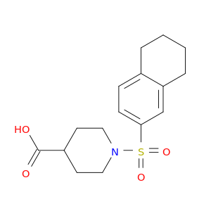 1-((5,6,7,8-Tetrahydronaphthalen-2-yl)sulfonyl)piperidine-4-carboxylic acid
