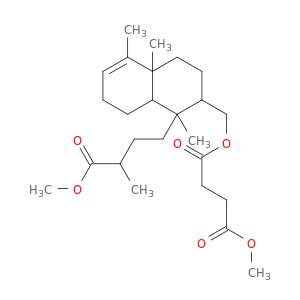 Butanedioic acid, methyl[1,2,3,4,4a,7,8,8a-octahydro-1-(4-methoxy-3-methyl-4-oxobutyl)-1,4a,5-trimethyl-2-naphthalenyl]methyl ester