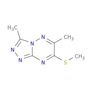 1,2,4-Triazolo[4,3-b][1,2,4]triazine, 3,6-dimethyl-7-(methylthio)-
