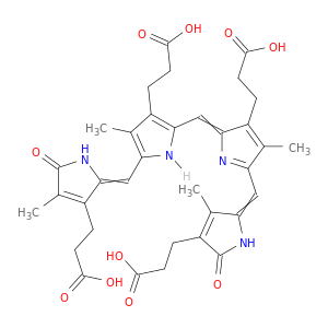 21H-Biline-2,8,12,17-tetrapropanoicacid, 1,19,23,24-tetrahydro-3,7,13,18-tetramethyl-1,19-dioxo-