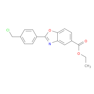 5-Benzoxazolecarboxylic acid, 2-[4-(chloromethyl)phenyl]-, ethyl ester