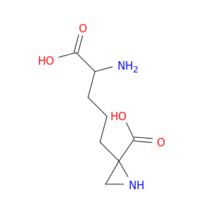 2-Aziridinepentanoicacid, a-amino-2-carboxy-