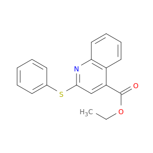 乙基2-(苯硫基)-4-喹啉羧酸盐