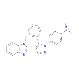 1H-Benzimidazole, 2-[1-(4-nitrophenyl)-5-phenyl-1H-pyrazol-4-yl]-