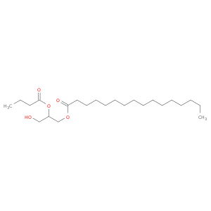 Hexadecanoic acid, 3-hydroxy-2-(1-oxobutoxy)propyl ester