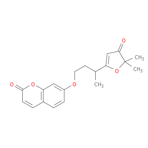 2H-1-Benzopyran-2-one,7-[3-(4,5-dihydro-5,5-dimethyl-4-oxo-2-furanyl)butoxy]-