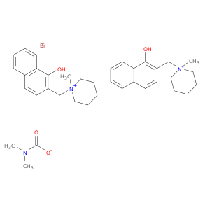 N-(1-HYDROXY-2-NAPHTHYL)METHYL-N-METHYLPIPERIDINIUM BROMIDE DIMETHYLCARBAMATE