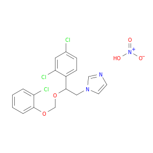 1-(2-((2-Chlorophenoxy)methoxy)-2-(2,4-dichlorophenyl)ethyl)-1H-imidazole mononitrate