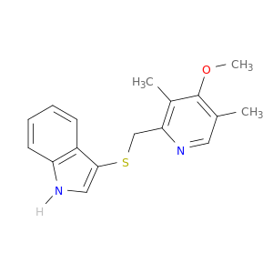 1H-Indole, 3-[[(4-methoxy-3,5-dimethyl-2-pyridinyl)methyl]thio]-