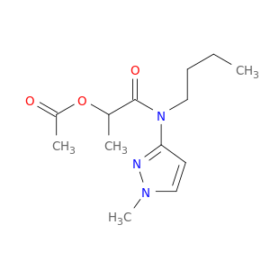 Propanamide, 2-(acetyloxy)-N-butyl-N-(1-methyl-1H-pyrazol-3-yl)-