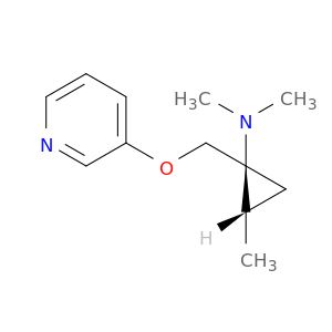 Cyclopropanamine, N,N,2-trimethyl-1-[(3-pyridinyloxy)methyl]-, (1S,2S)-