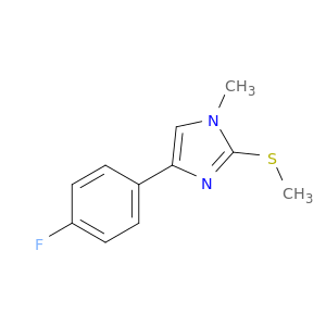 1H-Imidazole, 4-(4-fluorophenyl)-1-methyl-2-(methylthio)-