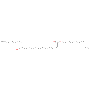 Octadecanoic acid,12-hydroxy-, octyl ester
