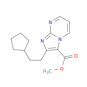 METHYL 2-CYCLOPENTYLETHYL-IMIDAZO[1,2-A]PYRIMIDINE 3-CARBOXYLATE