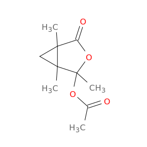 3-Oxabicyclo[3.1.0]hexan-2-one, 4-(acetyloxy)-1,4,5-trimethyl-